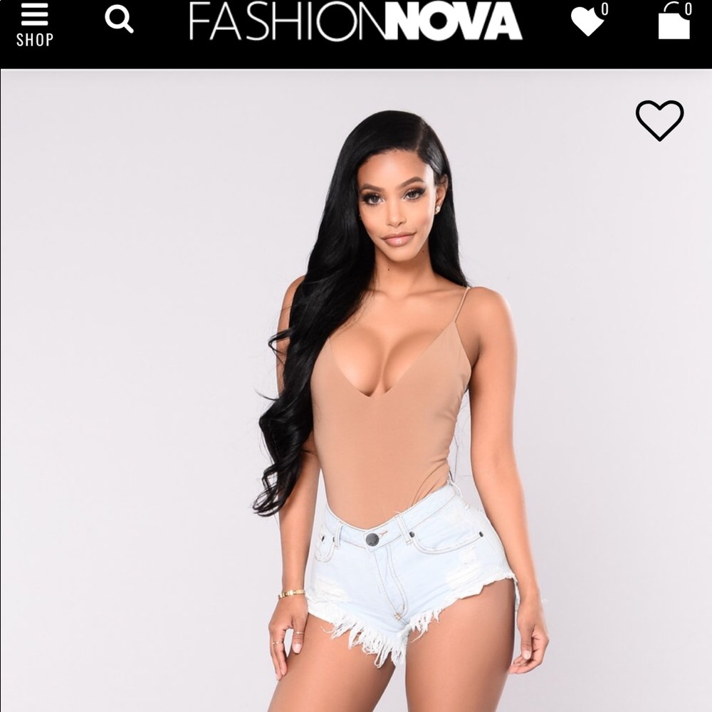 Mocha bodysuit size small new with tags